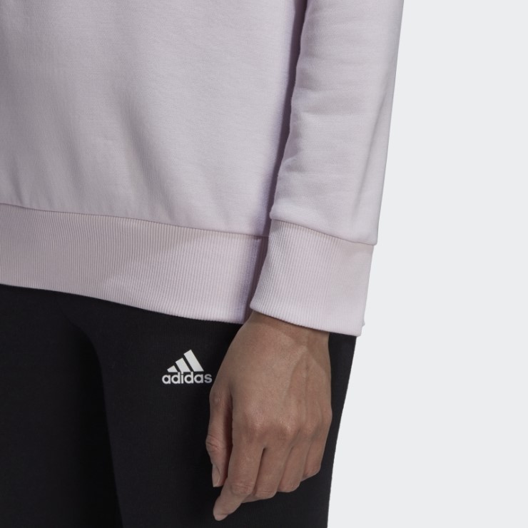 Adidas Sudadera Con Capucha Y Logo Rosa Essentials