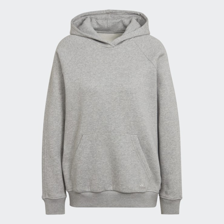 All Szn Fleece Boyfriend Hoodie Gris Medio Adidas