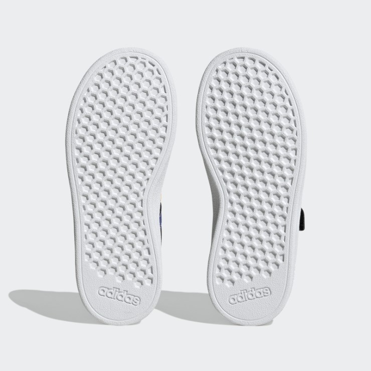 Adidas Grand Court Cordones Elásticos Y Top Strap Zapatos Negro