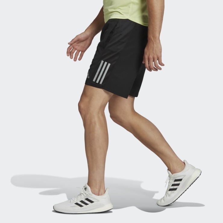Pantalones Cortos Adidas Own The Run Plateados