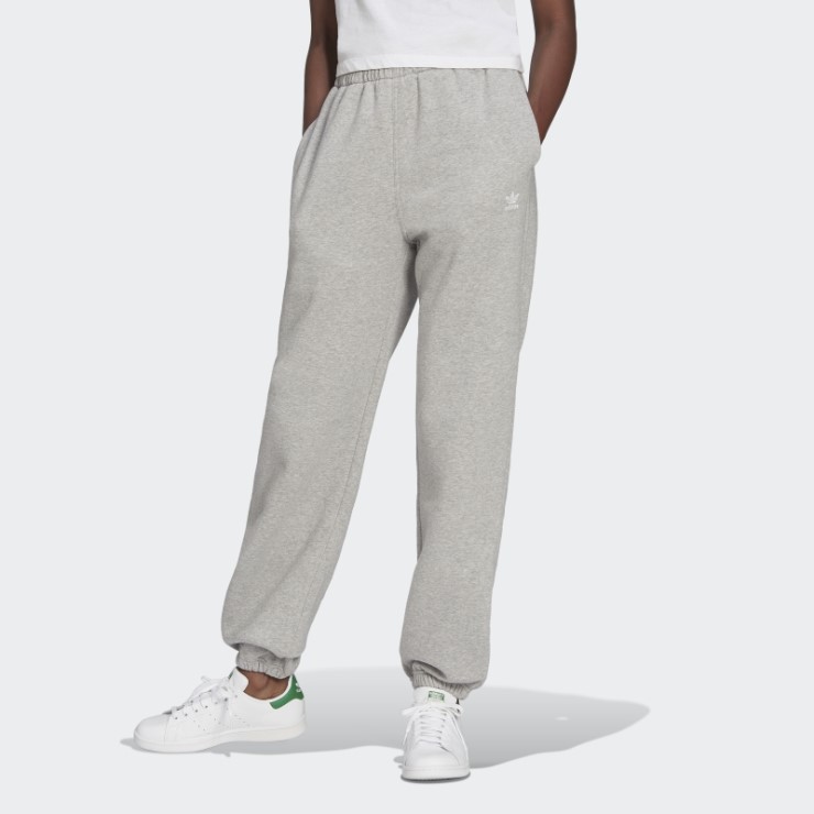 Joggers De Forro Polar En Gris Medio Adicolor Essentials De Adidas