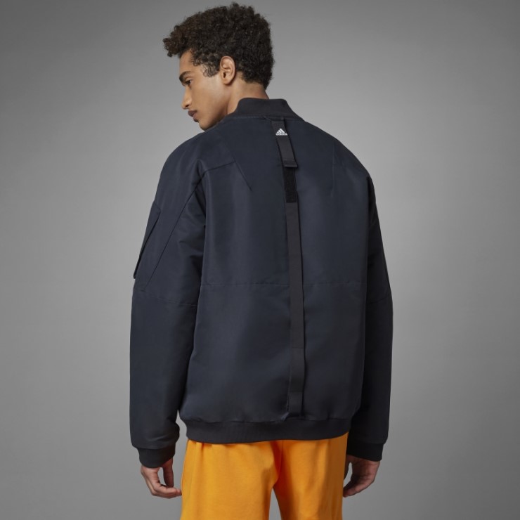 Chamarra Bomber Negra Diseñada 4 Gameday Adidas