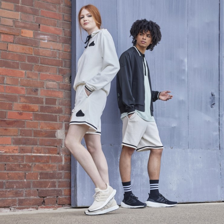 Pantalones Cortos Adidas French Terry (género Neutral) Blanco