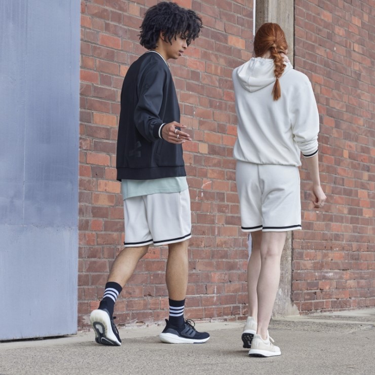 Pantalones Cortos Adidas French Terry (género Neutral) Blanco