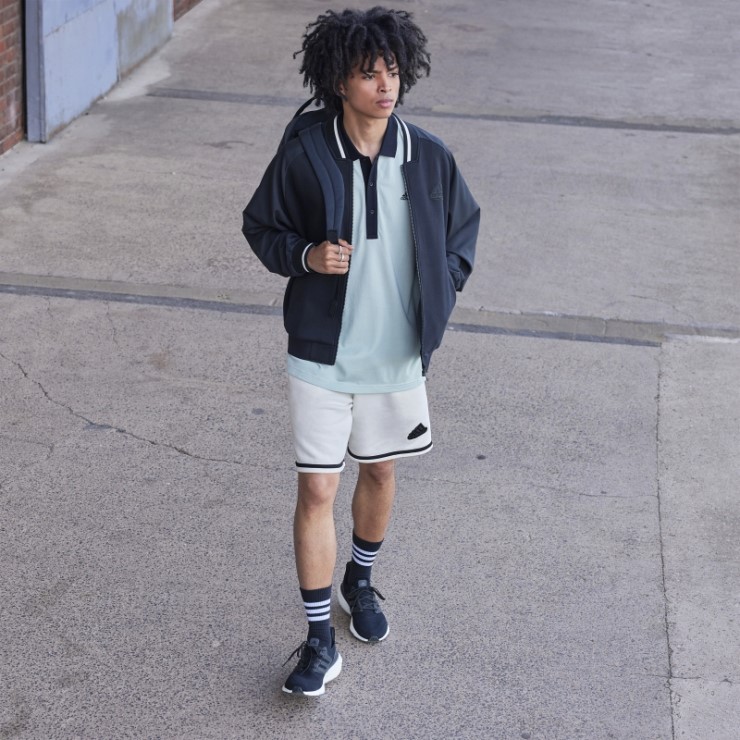 Pantalones Cortos Adidas French Terry (género Neutral) Blanco