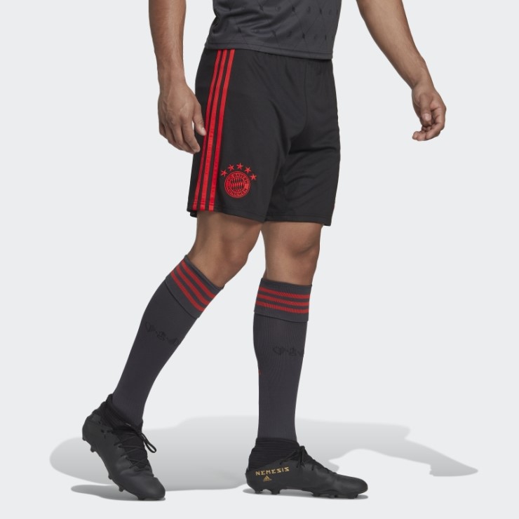 Negro Adidas Fc Bayern 22/23 Pantalón Corto Tercera Equipación