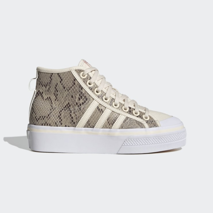Nizza Plataforma Mid Zapatos Blanco Adidas