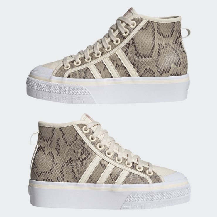 Nizza Plataforma Mid Zapatos Blanco Adidas