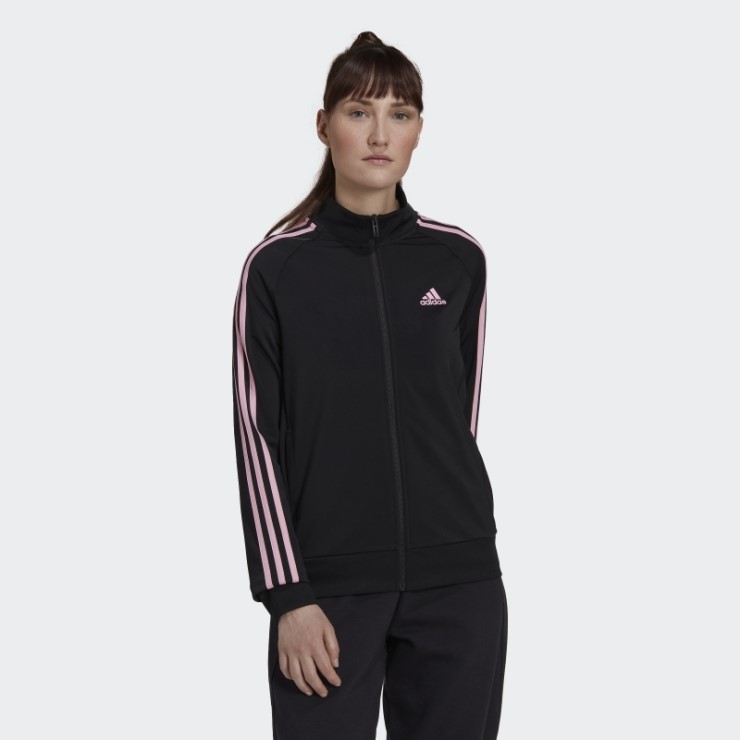 Negro - Chaqueta De Chándal De 3 Rayas Primegreen Essentials Warm-up Slim De Adidas