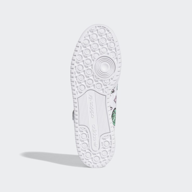 Adidas Jeremy Scott Forum 84 Bajo Mono Zapatos Negro Moda