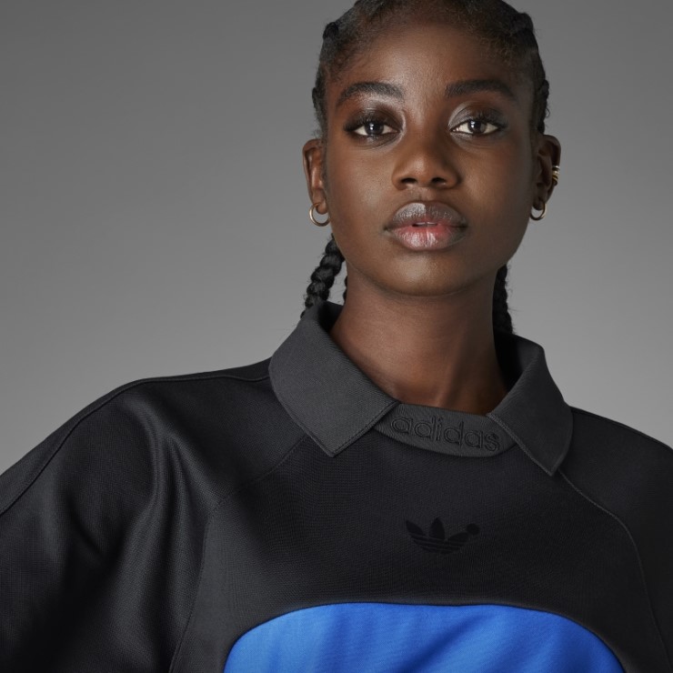 Adidas Versión Azul Vestido Negro