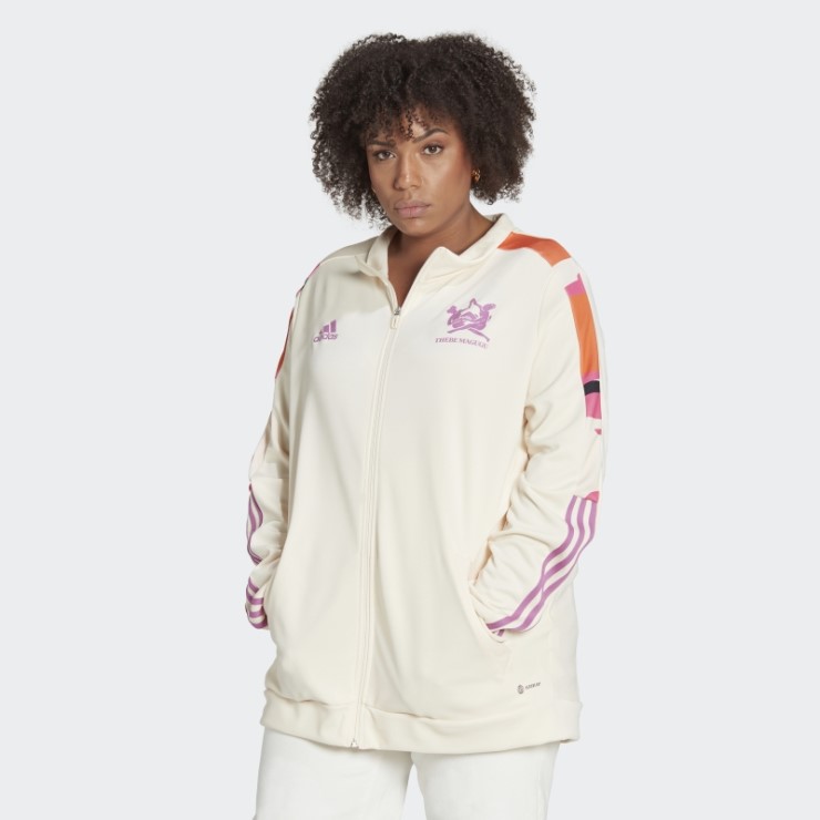 Chaqueta Deportiva Thebe Magugu Tiro (talla Grande) Adidas Ecru Tint