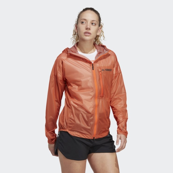 Chaqueta Impermeable Terrex Agravic 2.5 Capas Adidas Naranja