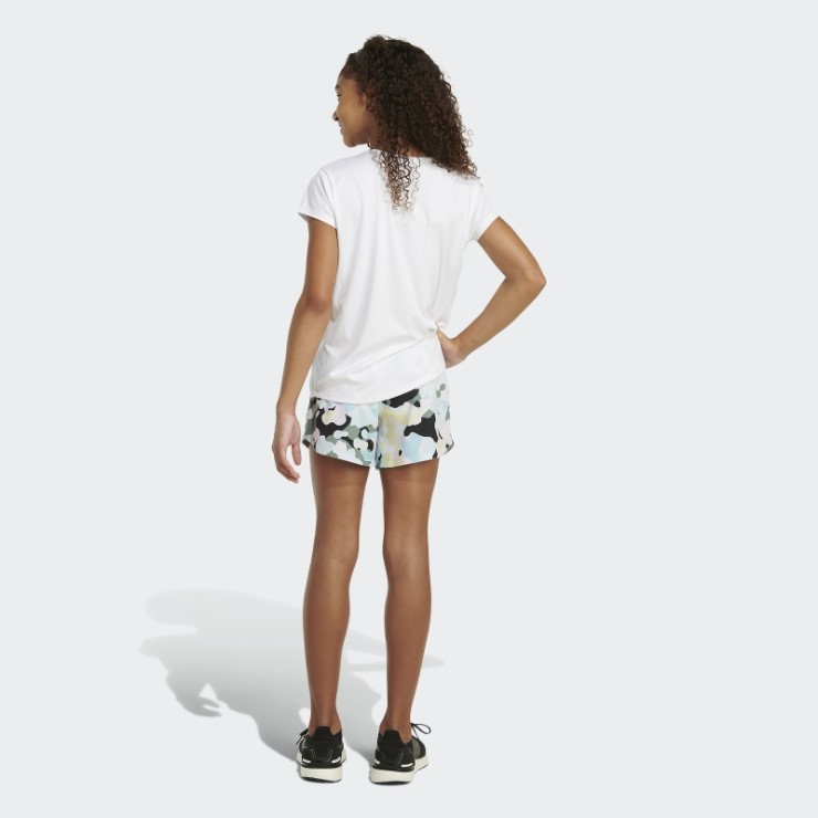 Shorts Tejidos Blancos Con Estampado Integral Adidas