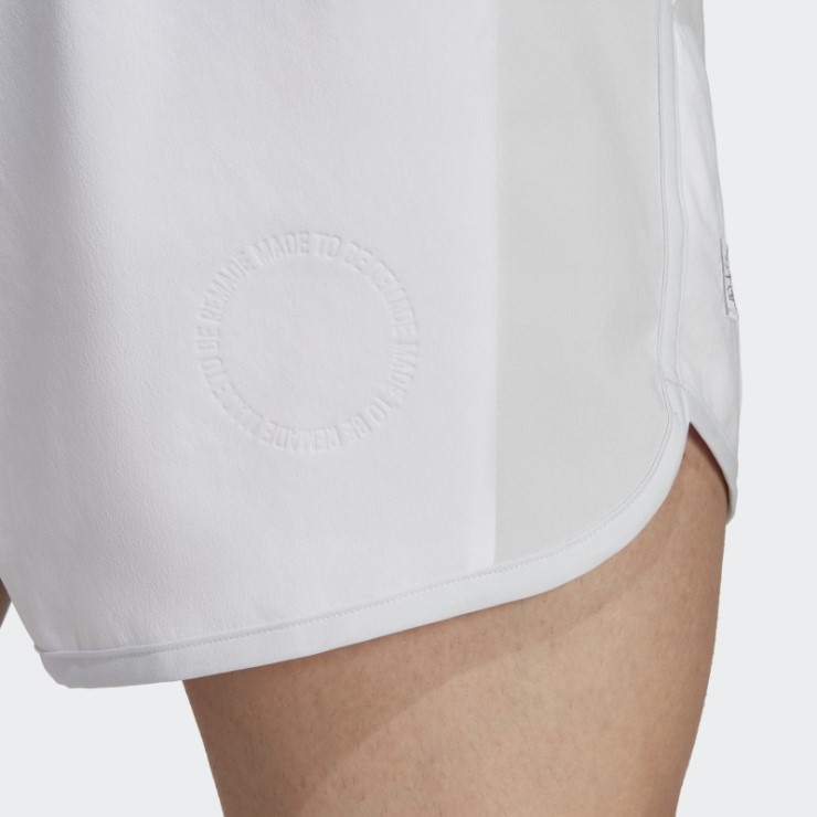 Shorts De Running Adidas Hechos Para Ser Rehechos Blancos