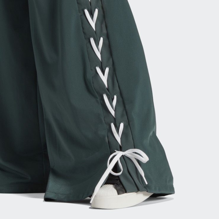 Pantalones De Pernera Ancha Con Cordones Siempre Original Verde Mineral De Adidas (talla Grande)