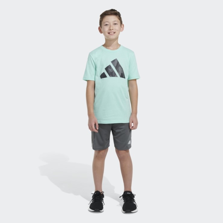 Camiseta Adidas Verde Ss Camo Logo