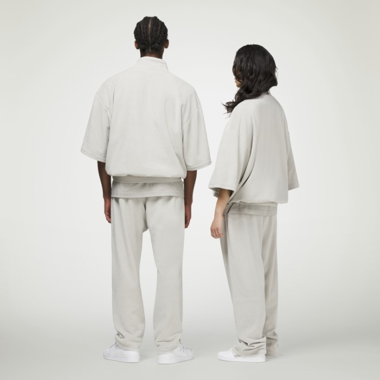 Pantalones Adidas Basketball Terciopelo (género Neutro) Metal Gris Moda