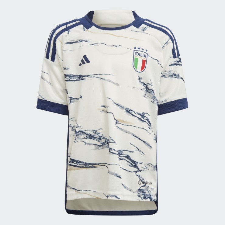 Mini Kit Italia 23 Segunda Equipacion Adidas Blanco
