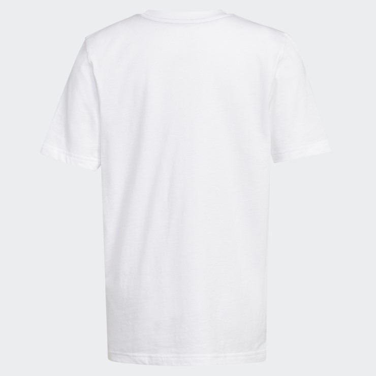 Adidas Camiseta Blanca Con Logo De Camuflaje