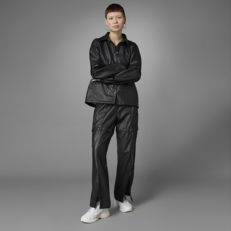 Adidas Chaqueta De Chándal De Piel Sintética Siempre Original Negro