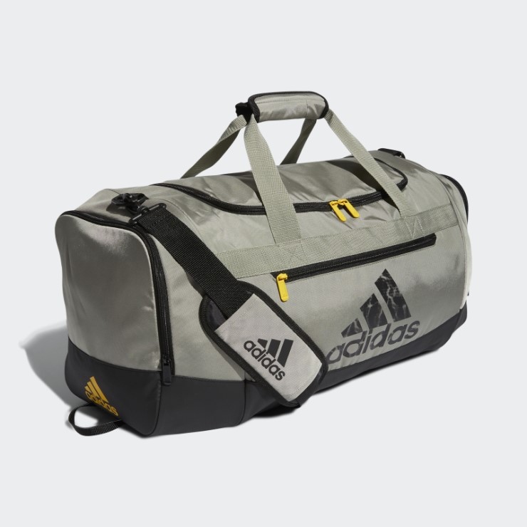 Adidas Defender Iv Mediano Bolsa De Lona Plateada