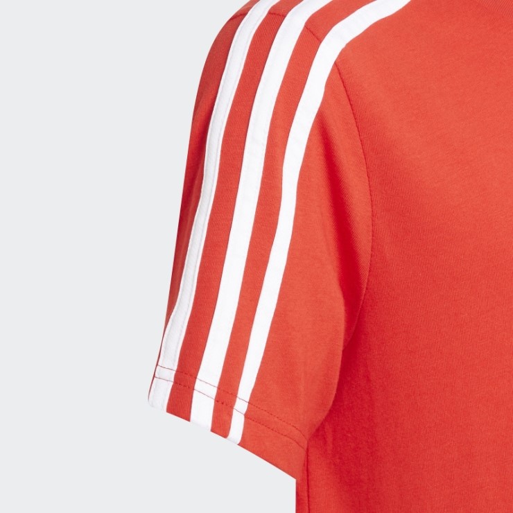 Camiseta Adidas Essentials 3-Stripes Fashion Rojo