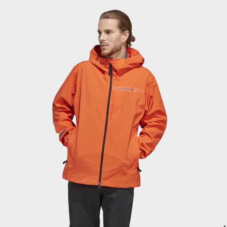 Naranja Adidas Terrex Multi Rain.rdy Chubasquero De 2,5 Capas