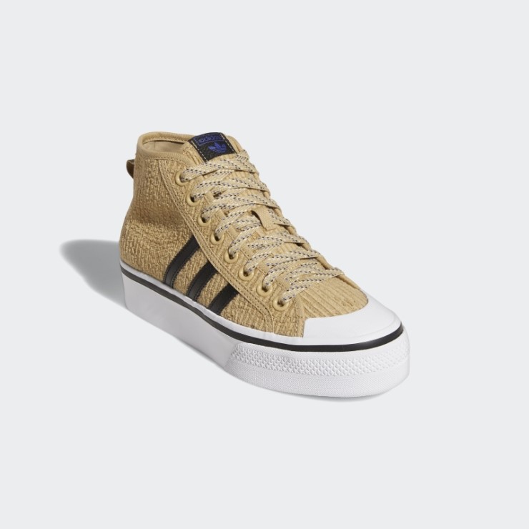 Zapatillas Nizza Plataforma Mid Beige Tono Adidas