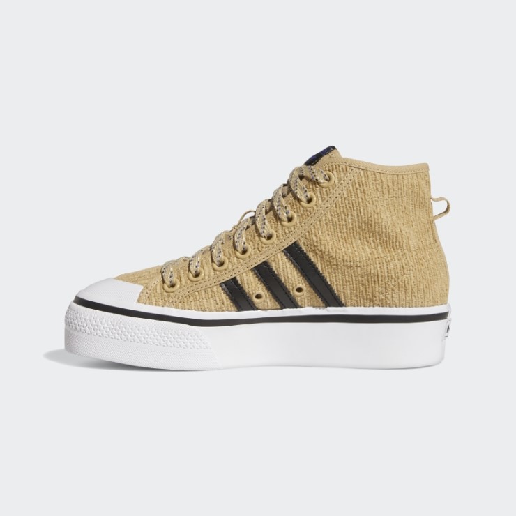 Zapatillas Nizza Plataforma Mid Beige Tono Adidas