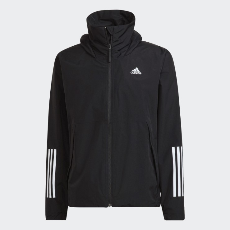 Adidas Bsc 3-stripes Rain.rdy Chaqueta Negro Moda