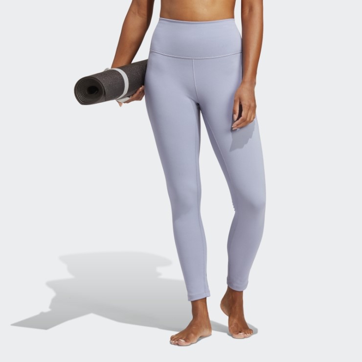 Leggings Violeta Plata Adidas Yoga Studio 7/8