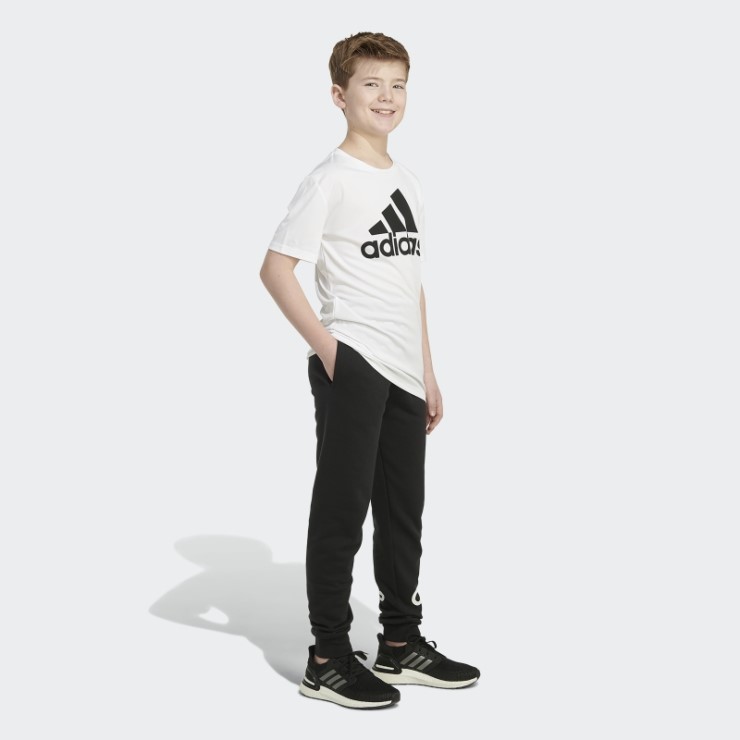 Joggers Negros De Algodón Esencial Adidas