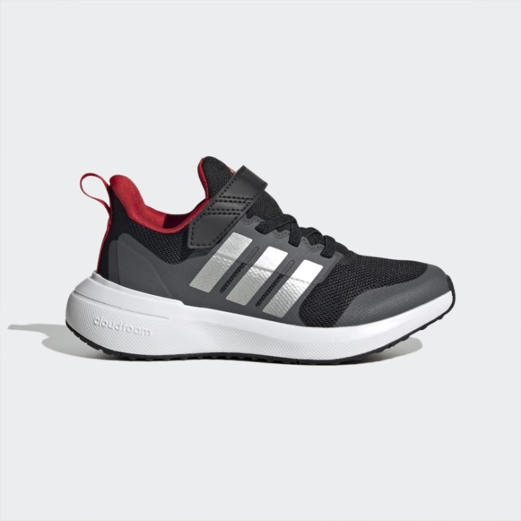 Plata Adidas Fortarun 2.0 Cloudfoam Elastic Lace Top Strap Zapatos