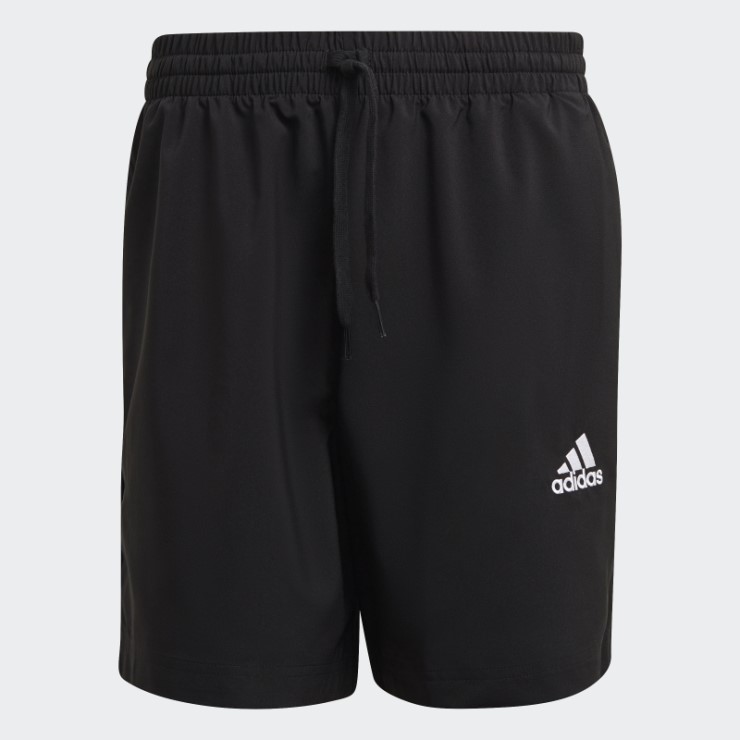 Adidas Shorts Negros Aeroready Essentials Chelsea Con Logo Pequeño