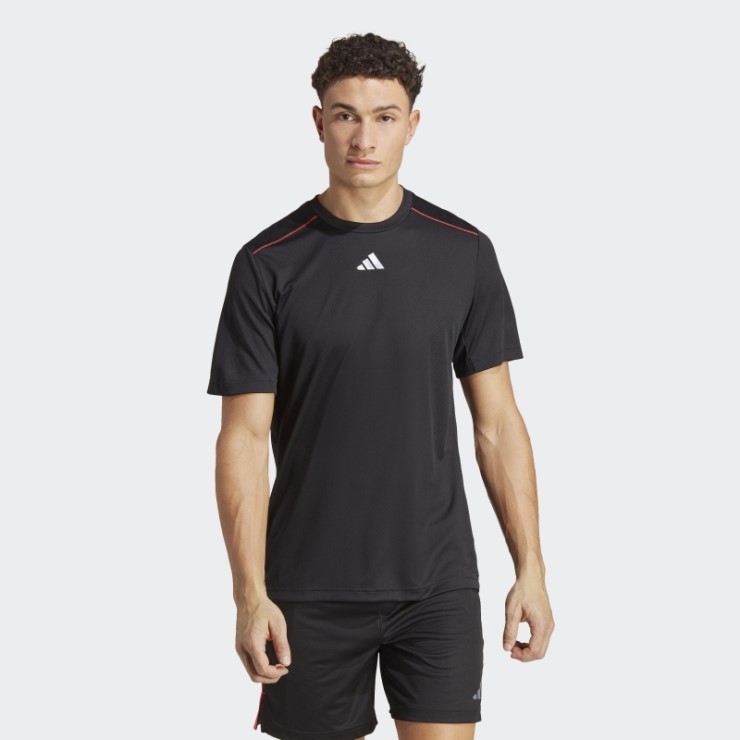 Adidas Camiseta De Entrenamiento Con Logo De Base Moda Transparente