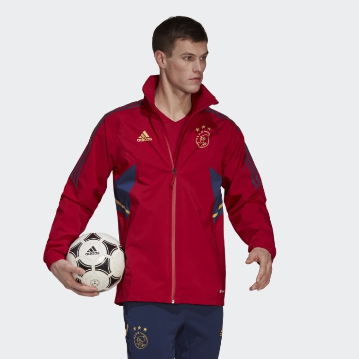 Ajax Amsterdam Condivo 22 Chaqueta De Tormenta Adidas Victoria Rojo