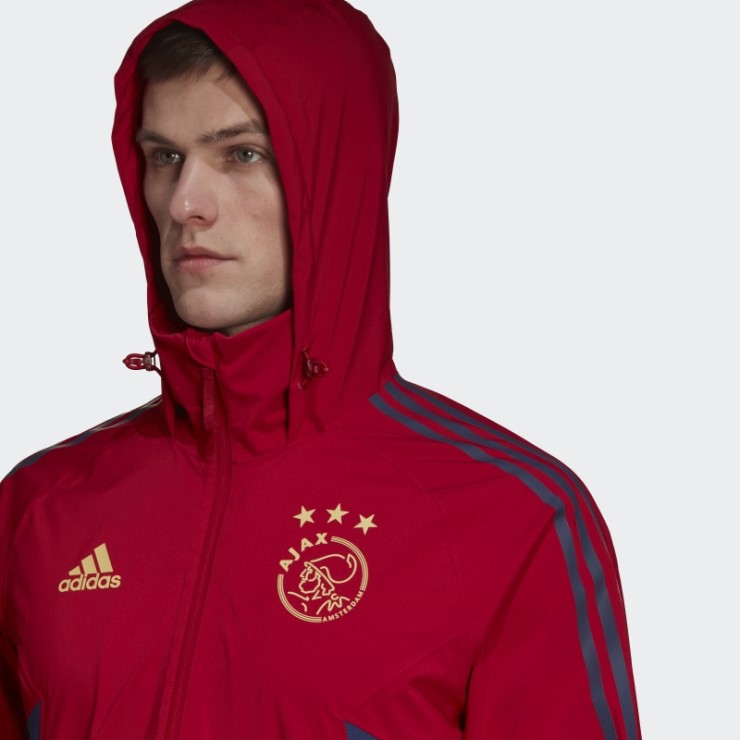 Ajax Amsterdam Condivo 22 Chaqueta De Tormenta Adidas Victoria Rojo