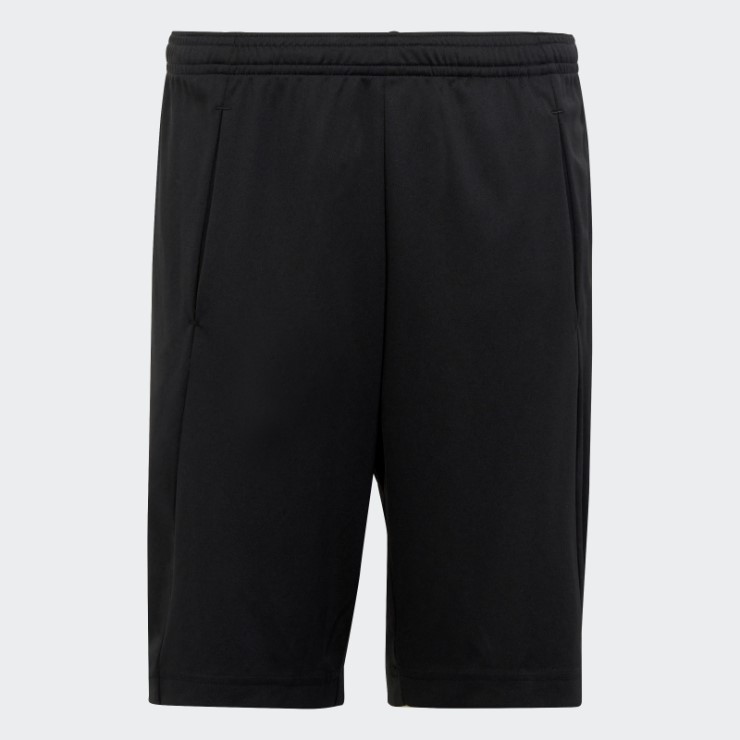 Adidas Shorts De Corte Regular Con Logo Aeroready Esencial De Tren Negro