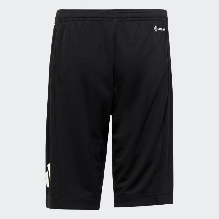 Adidas Shorts De Corte Regular Con Logo Aeroready Esencial De Tren Negro