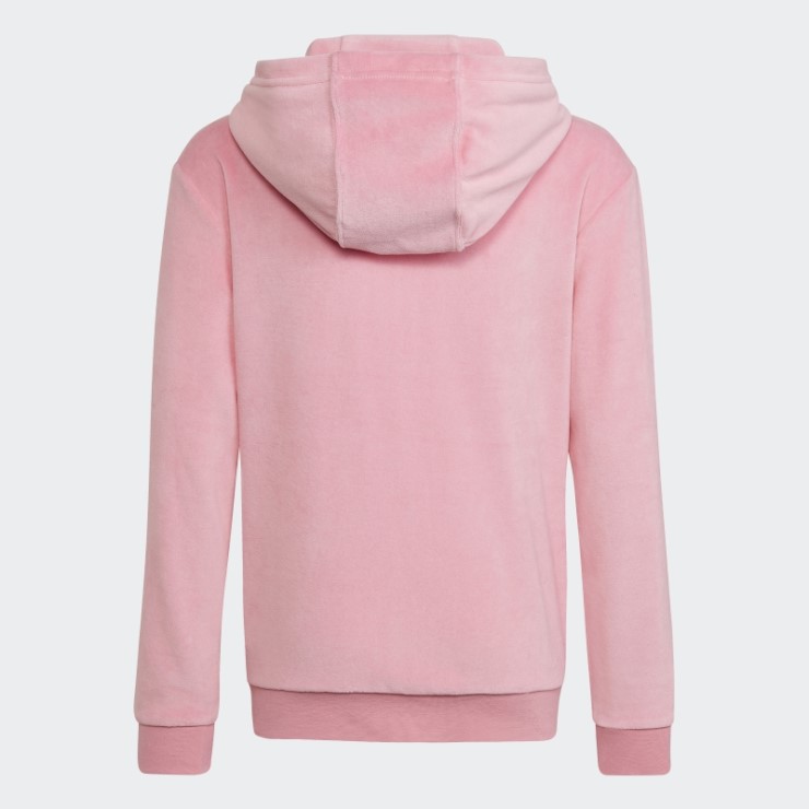 Sudadera Lounge Terciopelo Rosa Adidas