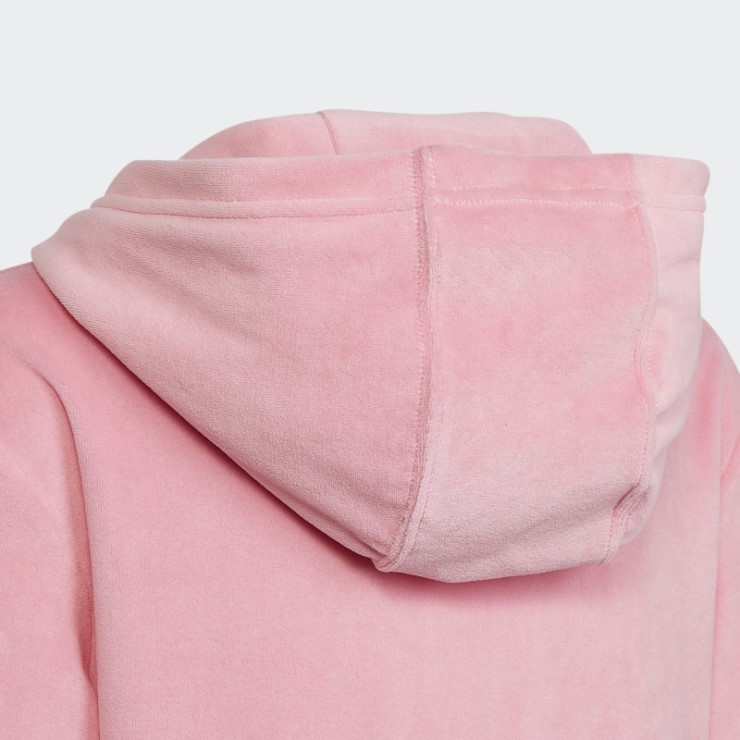 Sudadera Lounge Terciopelo Rosa Adidas