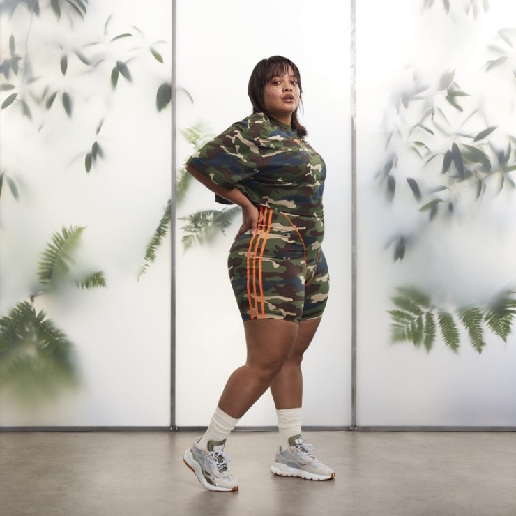 Adidas Bike Shorts 9 Pulgadas (talla Grande) Aop Camo