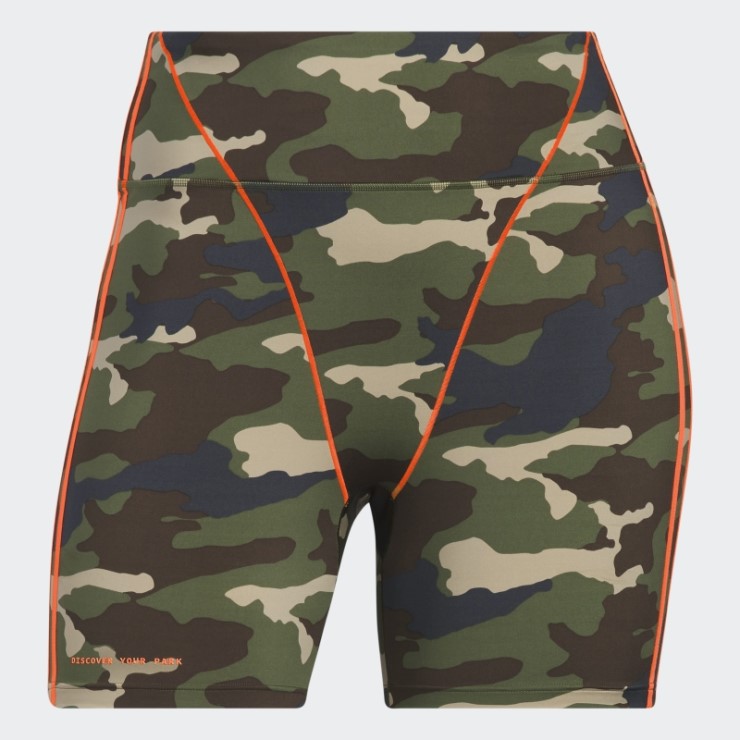 Shorts De Ciclismo Adidas Aop Camo De 9 Pulgadas (talla Grande)