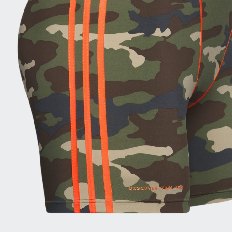 Shorts De Ciclismo Adidas Aop Camo De 9 Pulgadas (talla Grande)