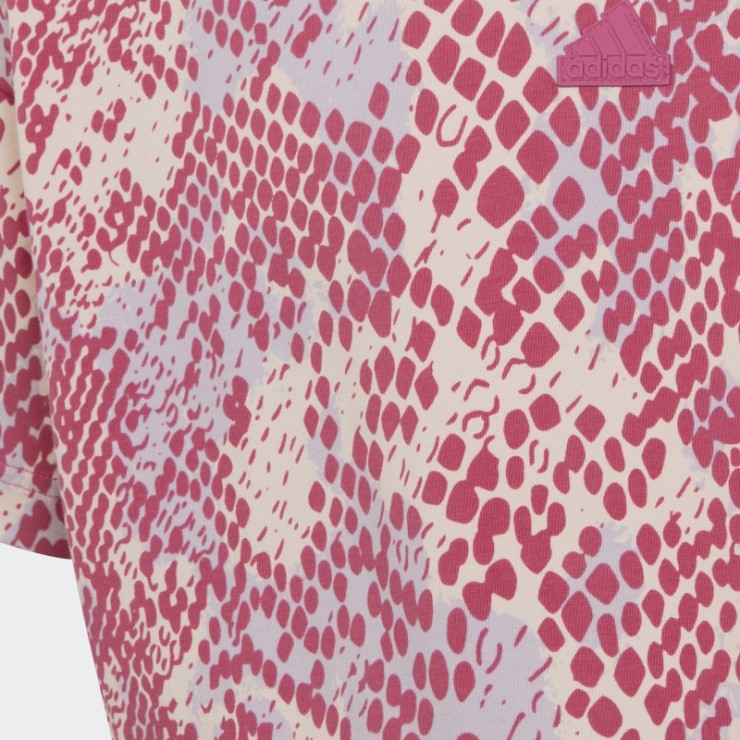 Camiseta De Algodón Con Estampado De Iconos Del Futuro Cuarzo Adidas