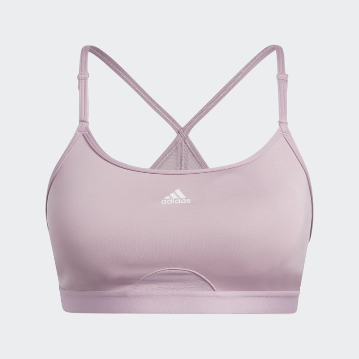 Sujetador Adidas Aeroreact Training Light-support Malva