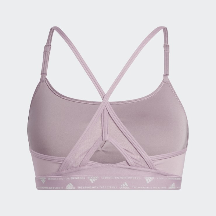 Sujetador Adidas Aeroreact Training Light-support Malva