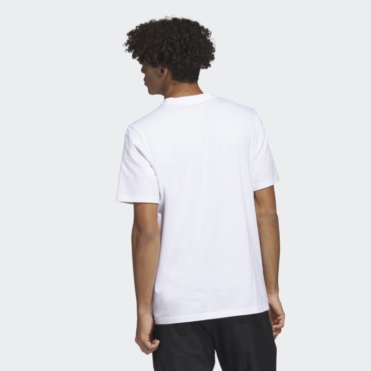Camiseta Blanca De Manga Corta Con Gráfico De íconos Del Futuro De Adidas