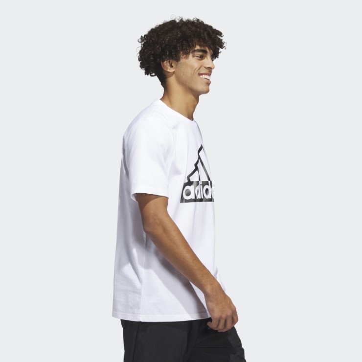 Camiseta Blanca De Manga Corta Con Gráfico De íconos Del Futuro De Adidas